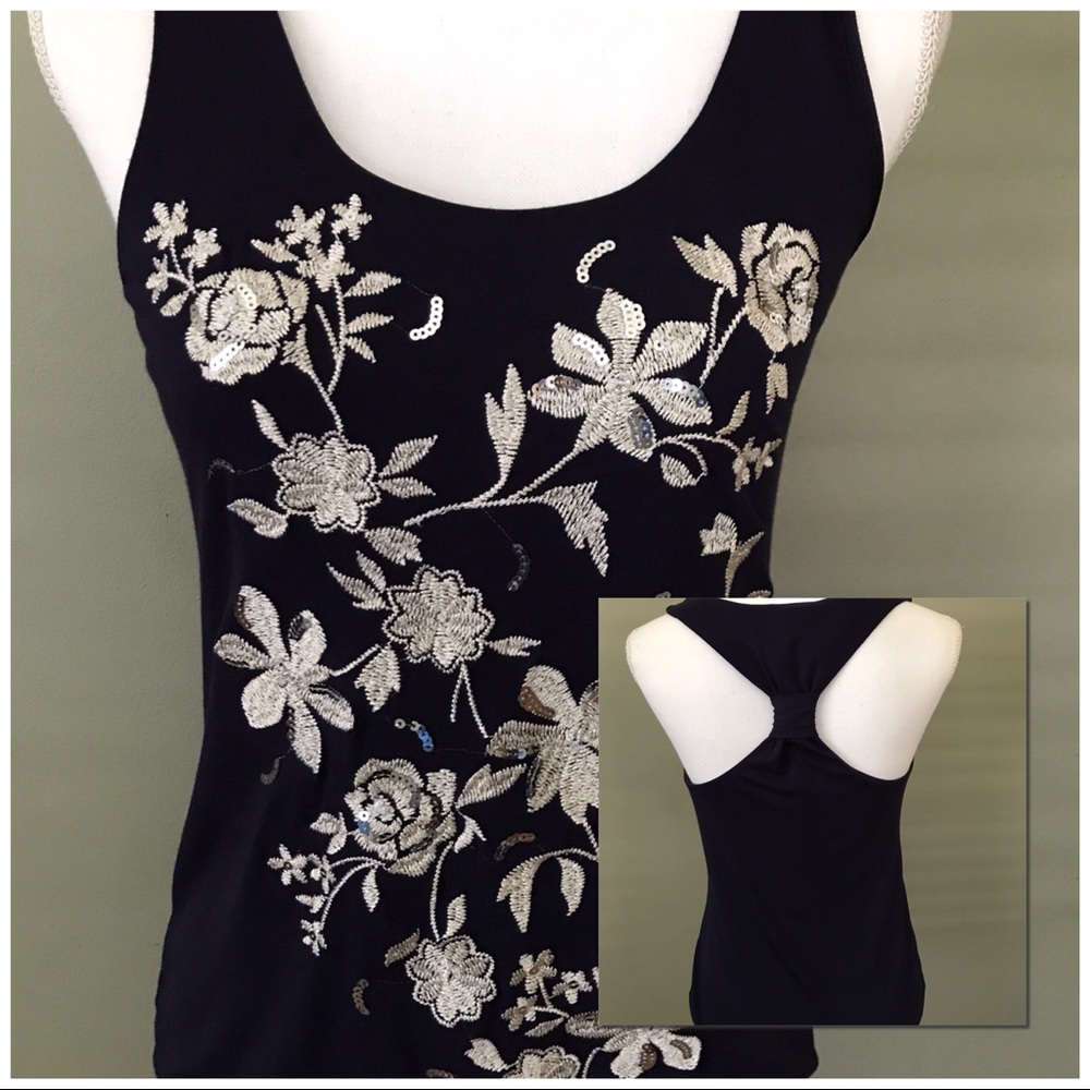 INC embroidered blouse